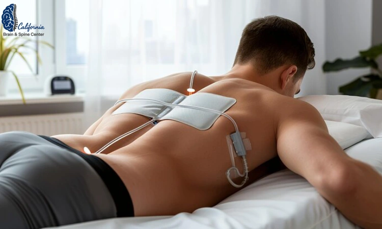 Why might electromagnetic pulse therapy help a sore back?