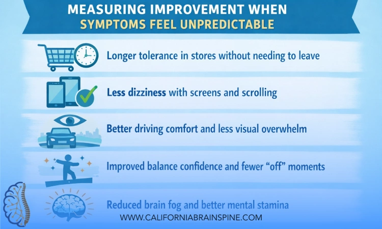 How we measure improvement when symptoms feel unpredictable?