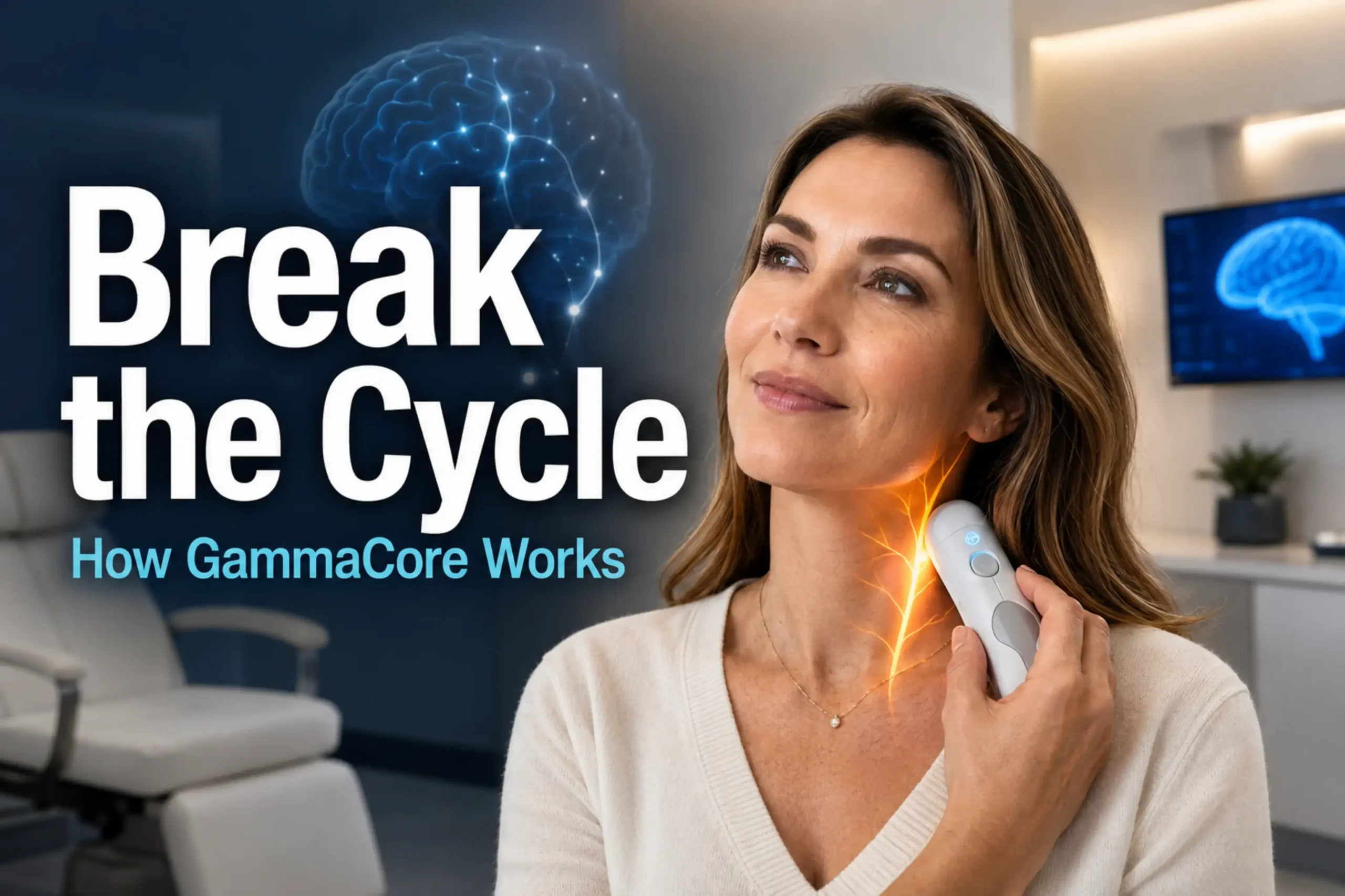 GammaCore migraine and cluster headache treatment video